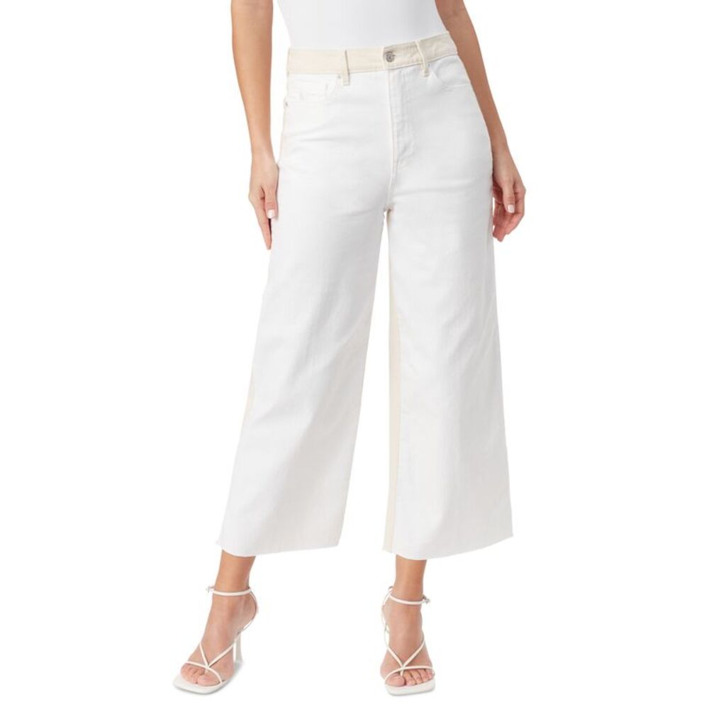 Women's Gloria Vanderbilt x Christian Siriano Rori Colorblocked Cropped Wide-Leg